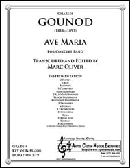 Ave Maria Concert Band sheet music cover Thumbnail